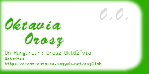 oktavia orosz business card